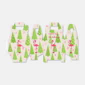 FLAMINGO Kerst Gable Boxes Gepersonaliseerd Bedankdoosjes (Uitgevouwen)