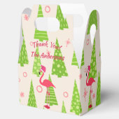 FLAMINGO Kerst Gable Boxes Gepersonaliseerd Bedankdoosjes (Geopend)