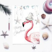 Flamingo Kerst Kaart 
