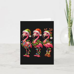 Flamingo Kerst Sarcastische Kerstverlichting Flami Kaart