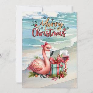 FLAMINGO Kerst Thema Feestdagenkaart