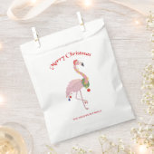 Flamingo, kerstballen en krans bedankzakje (Geknipt)