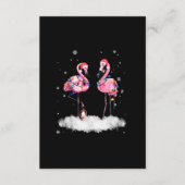 Flamingo kerstboom Santa Hat Light Informatiekaartje (Voorkant)