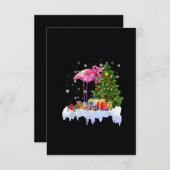 Flamingo kerstboomverlichting informatiekaartje (Voorkant / Achterkant)