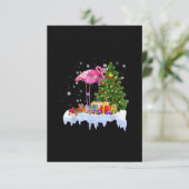 Flamingo kerstboomverlichting informatiekaartje (Staand voorkant)