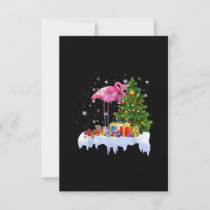 Flamingo kerstboomverlichting RSVP kaartje