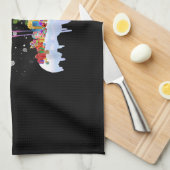 Flamingo kerstboomverlichting theedoek (Quarter Fold)