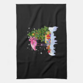 Flamingo kerstboomverlichting theedoek (Verticaal)