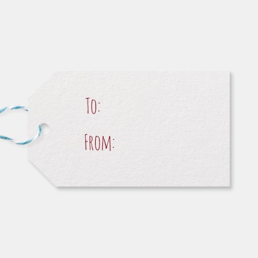 Flamingo kerstcadeau label | Grappig gepersonalise Cadeaulabel (Achterkant Horizontaal)