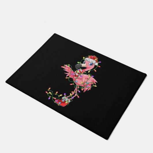 Flamingo kerstcadeaus voor kerstcadeaus Kerstmis — Deurmat (Schuin)