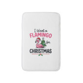 Flamingo Kerstcitaten Vector Badmat (Voorkant Verticaal)
