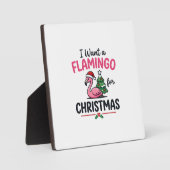 Flamingo Kerstcitaten Vector Fotoplaat (Voorkant)