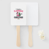 Flamingo Kerstcitaten Vector Handwaaier (Voorkant en achterkant)