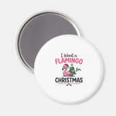Flamingo Kerstcitaten Vector Magneet (Voorkant / Achterkant)