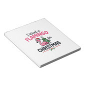 Flamingo Kerstcitaten Vector Notitieblok (Schuin)