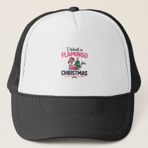 Flamingo Kerstcitaten Vector Trucker Pet