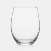 Flamingo Kerstcitaten Vector Wijnglas Zonder Voet (Rechts)