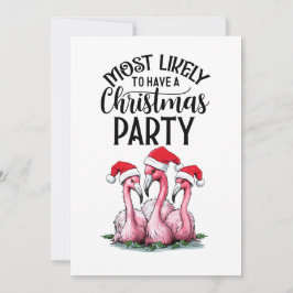 Flamingo Kerstfeest Kaart