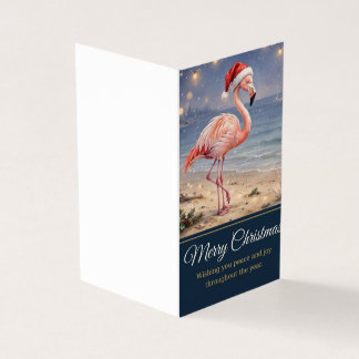 Flamingo Kerstkaart - Prettig Kerstfeest Groet Kaart