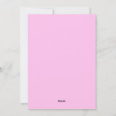 FLAMINGO KERSTKAART | Tropisch Roze Glitter (Achterkant)