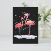 Flamingo | Kerstkerstboomkerstboomkerstkerstboomke Bedankkaart (Staand voorkant)