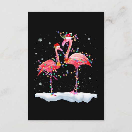 Flamingo | Kerstkerstboomkerstboomkerstkerstboomke Informatiekaartje (Voorkant)