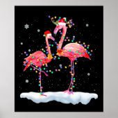 Flamingo | Kerstkerstboomkerstboomkerstkerstboomke Poster (Voorkant)