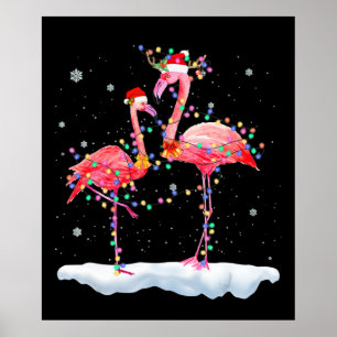 Flamingo   Kerstkerstboomkerstboomkerstkerstboomke Poster