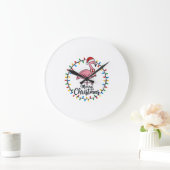Flamingo Kerstlichten Vakantie Grote Klok (Huis)
