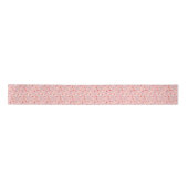 Flamingo Kerstmannen Roze Multi lint satijn (Voorkant)