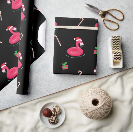 Flamingo Kerstmis Cadeaupapier (Crafts)