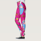 Flamingo Kerstmis Funny Doodles Festive Fun Leggings (Links)