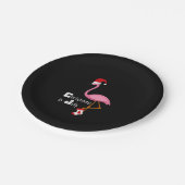 Flamingo | Kerstmis in juli Funny Party Papieren Bordje (Gekanteld)