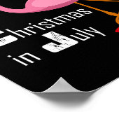 Flamingo Kerstmis In Juli Grappig Feestje X-mas Fe Poster (Hoek)