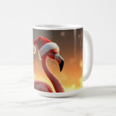 Flamingo Kerstmis Koffiemok (Voorkant rechts)