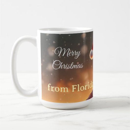 Flamingo Kerstmis Koffiemok (Links)