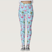 Flamingo Kerstmis Leggings (Voorkant)