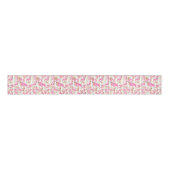 Flamingo Kerstmis Pattern Grosgrain Lint (Voorkant)