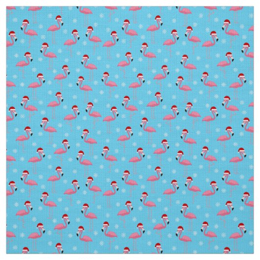 Flamingo Kerstmis Stof (Swatch)