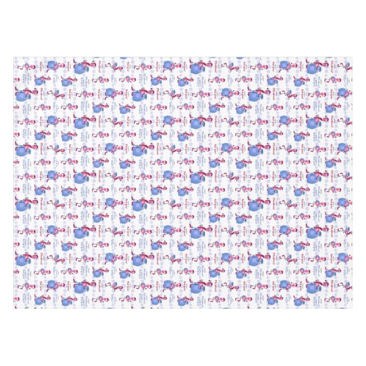 Flamingo Kerstmis Tafelkleed (Voorkant (Horizontaal))