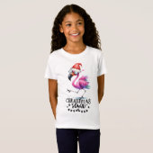 Flamingo Kerstmis uit Florida Kerstmis T-shirt (Voorkant volledig)