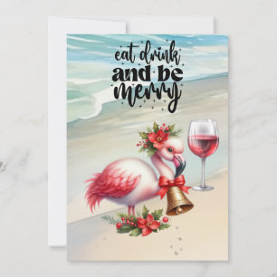 FLAMINGO Kerstthema Feestdagenkaart
