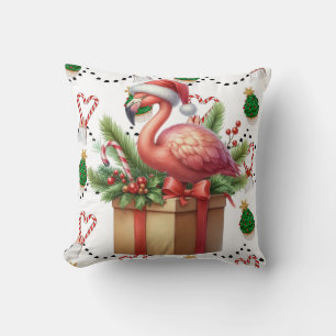 Flamingo Kerstthema Kussen