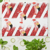 Flamingo Kerstthema Theedoek (Gevouwen)