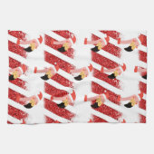 Flamingo Kerstthema Theedoek (Horizontaal)