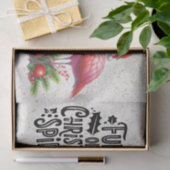 Flamingo Kerstthema Tissuepapier (Geschenk)