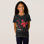 Flamingo Kerstverlichting Grappige Kerstmis Kerstm T-shirt (Voorkant volledig)