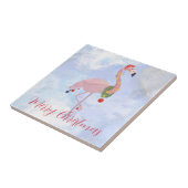 Flamingo kerstverlichting tegeltje (Zijkant)