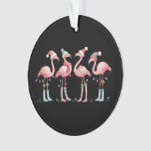 Flamingo Kerstverlichting Vakantie Kerstmis Ornament (voorkant)