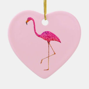 Flamingo Kerstversiering Keramisch Ornament